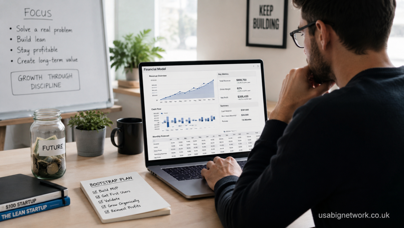 startup booted financial modeling